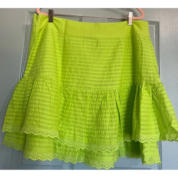 FARM Rio Neon Green Mini Skirt NWT SZ XL - Picture 6 of 15